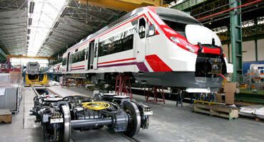 Tren-makina produkzio katean