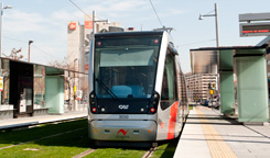 Tramway à une station
